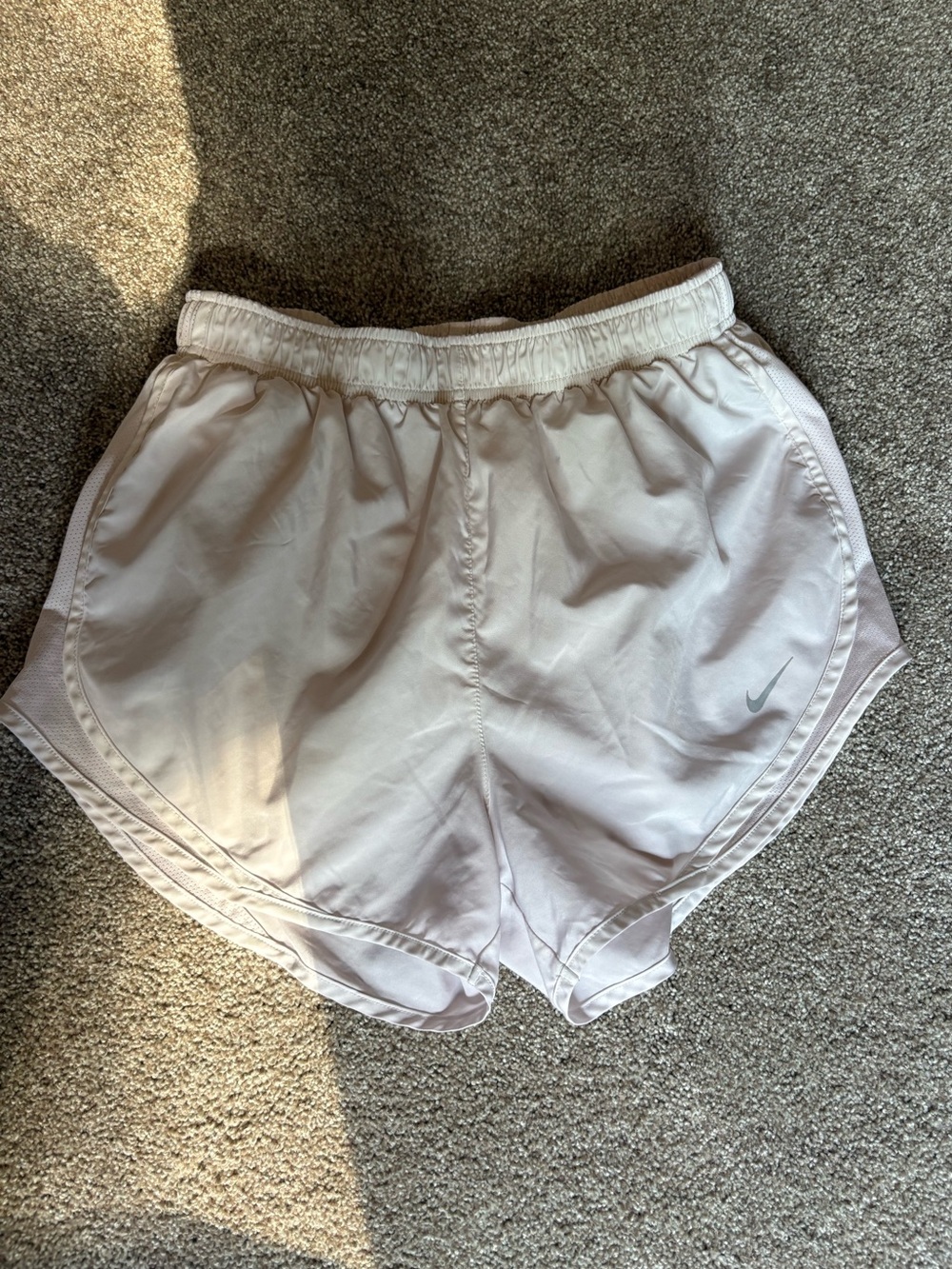 Nike Women's Pale Pink Athletic Running Shorts
